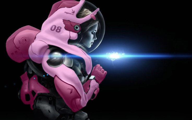 woman astronaut pink